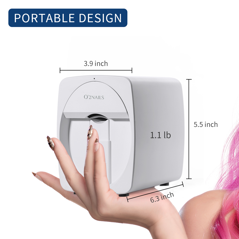 O2NAILS Portable Nail Printer M1 Intelligent Nail Art Printing Machine for Home Use
